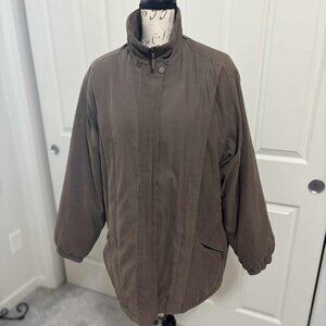 Like New Women's Brown Coat by Herman Kay Size Large with Dupont Thermolite Plus